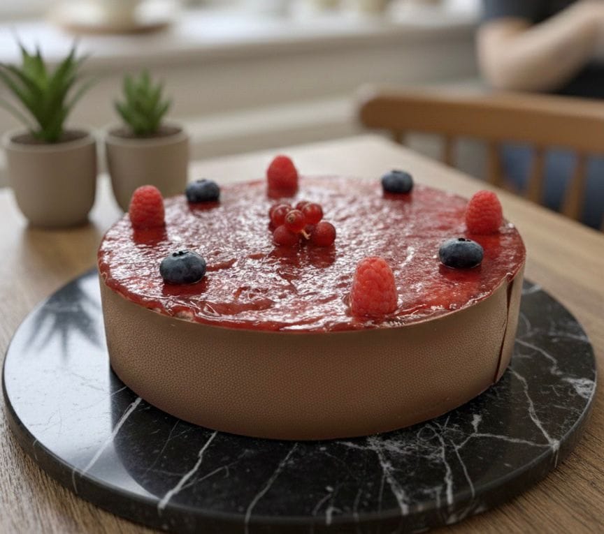 تشيز كيك توت احمر كبير