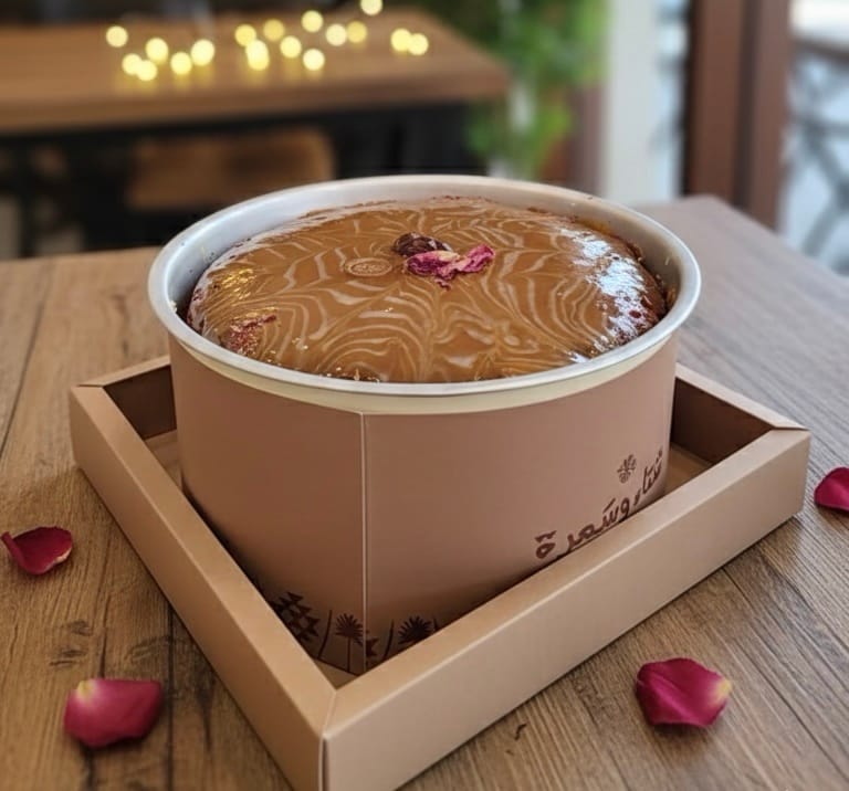 كيك تمر ساخن