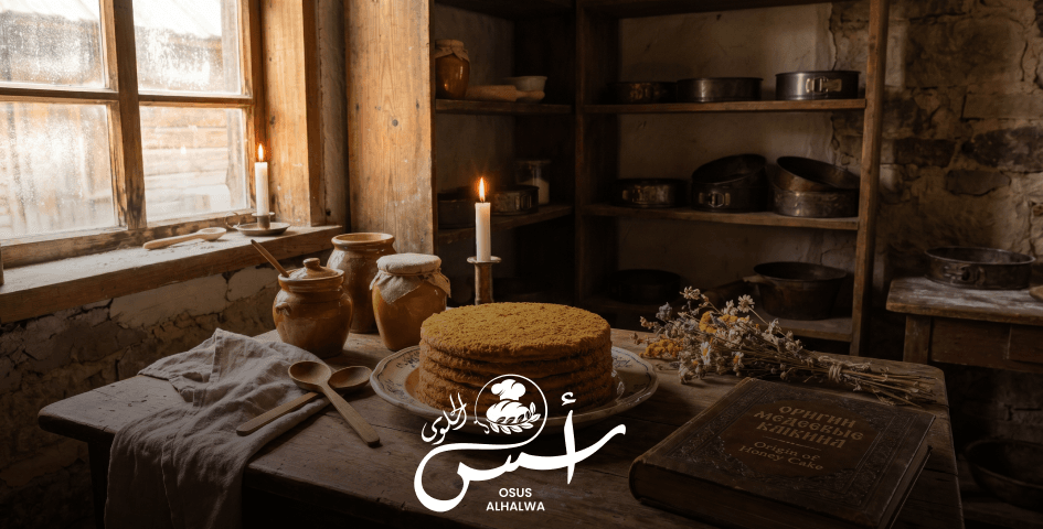 اصل كيكة العسل: من قصر القيصر الروسي إلى متجر أسس الحلوى